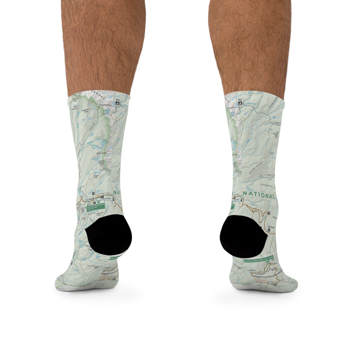 Eco-friendly recycled socks - Yosemite National Park EcoFriendly Recycled Socks Sustainable & Stylish!