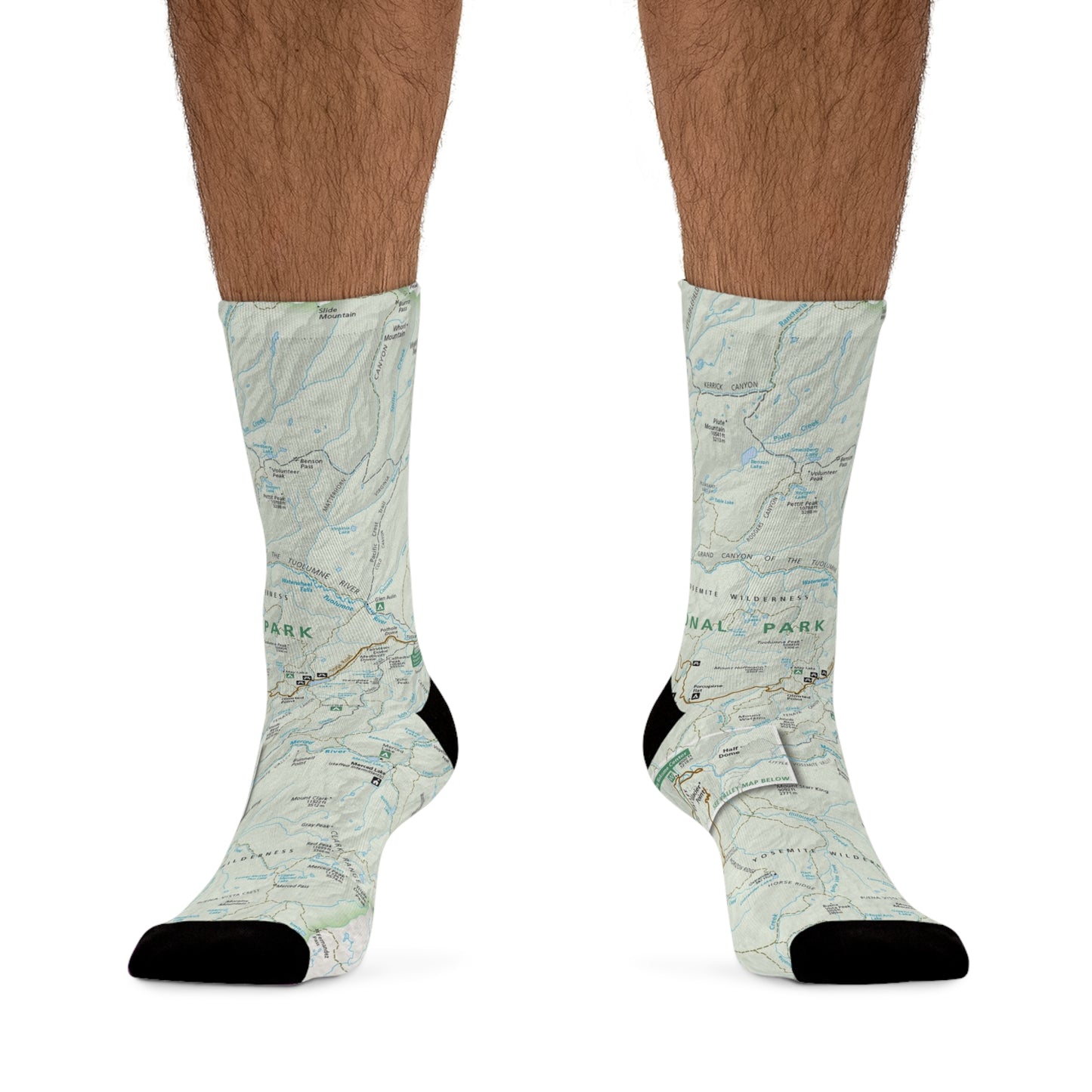 Eco-friendly recycled socks - Yosemite National Park EcoFriendly Recycled Socks Sustainable & Stylish!