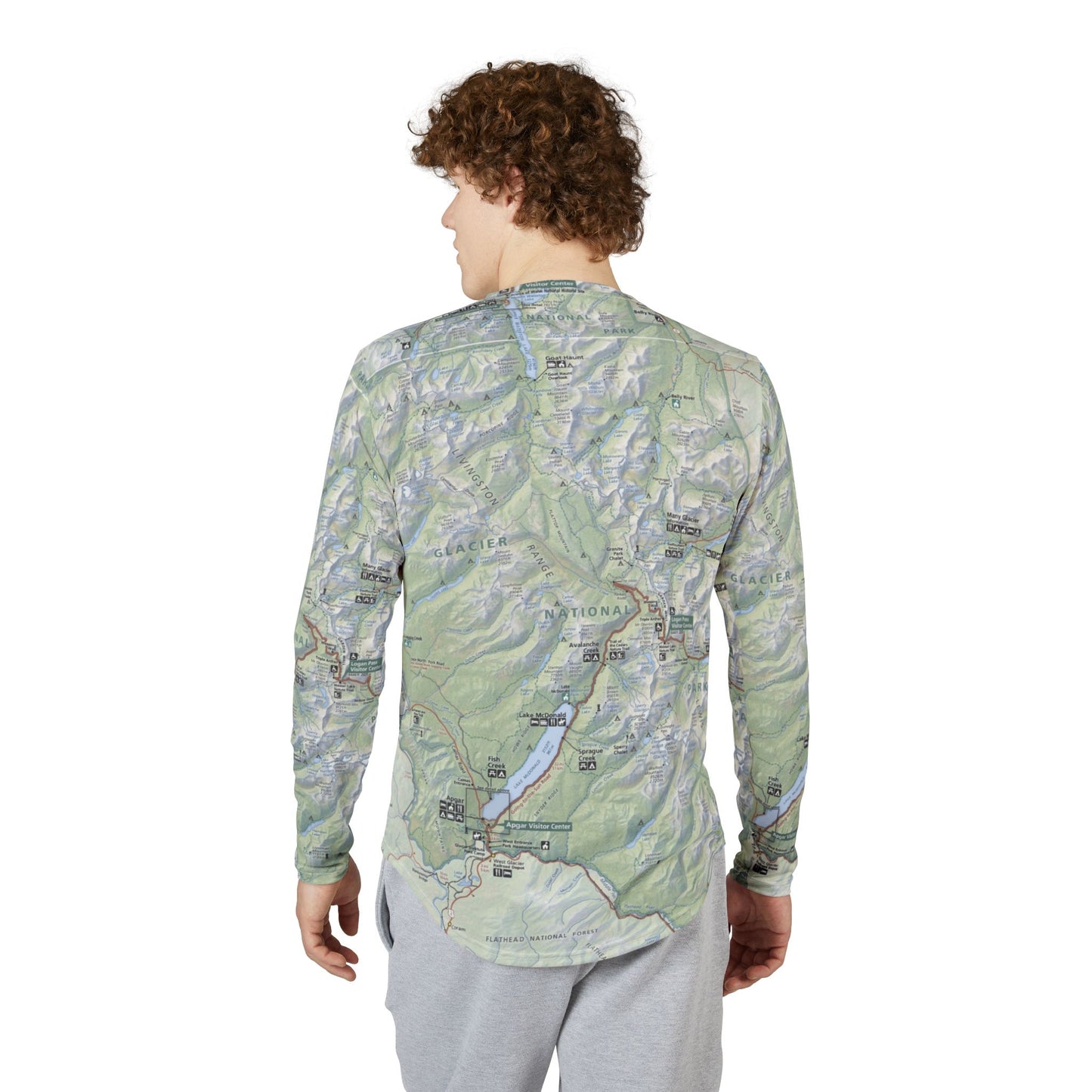 Uv protection long sleeve shirt - Glacier National Park UV Protection Long Sleeve Shirt  Explore in Style