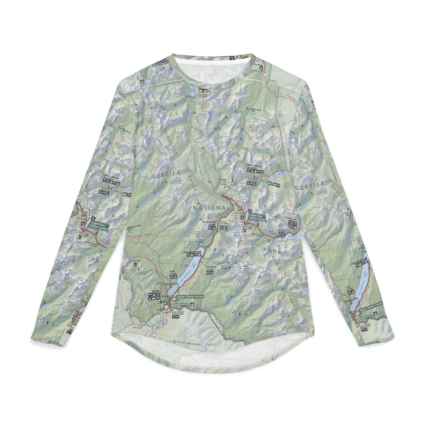 Uv protection long sleeve shirt - Glacier National Park UV Protection Long Sleeve Shirt  Explore in Style