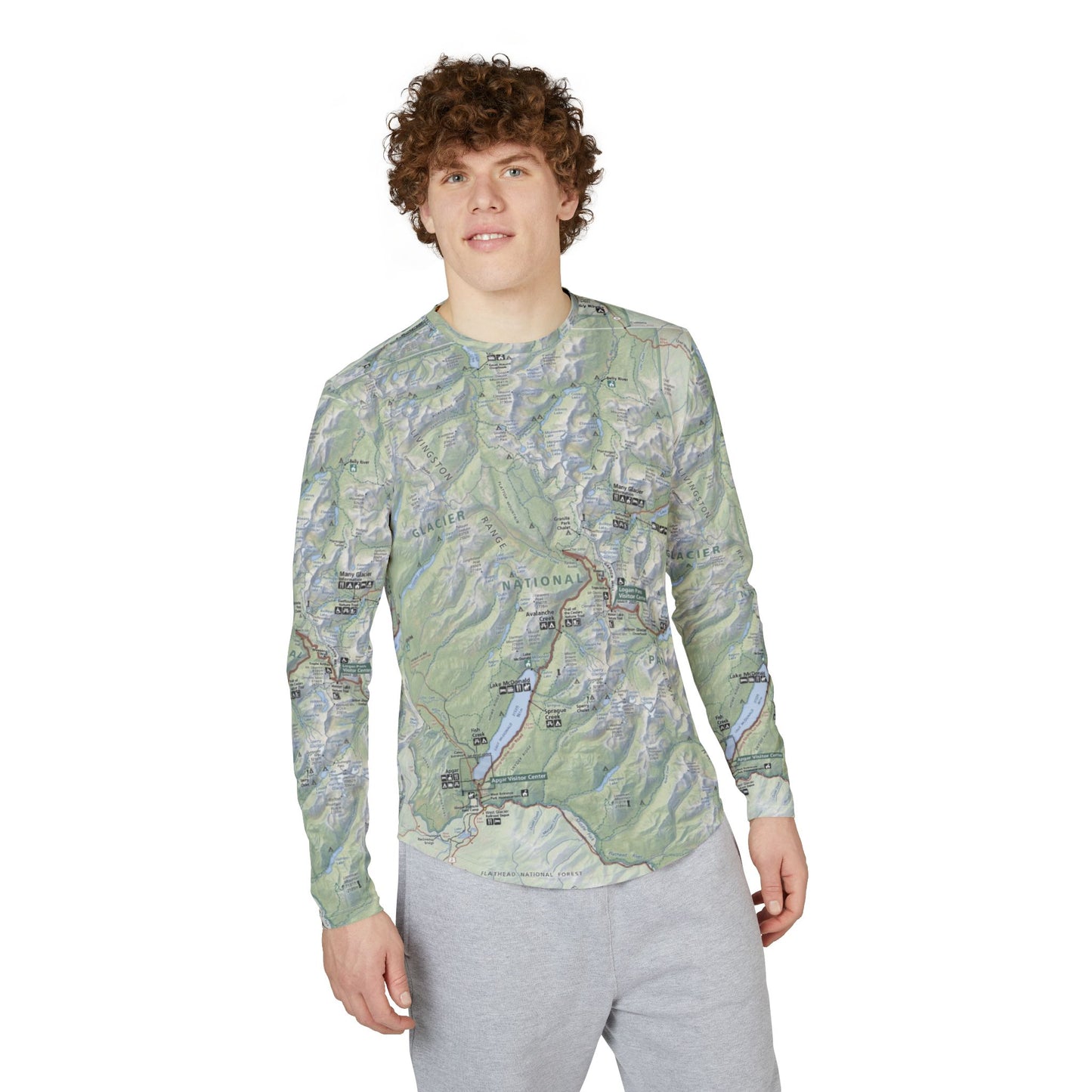 Uv protection long sleeve shirt - Glacier National Park UV Protection Long Sleeve Shirt  Explore in Style