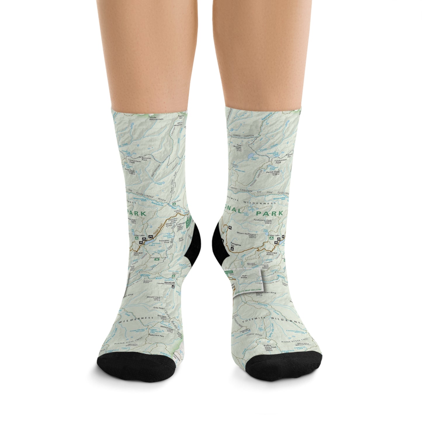 Eco-friendly recycled socks - Yosemite National Park EcoFriendly Recycled Socks  Sustainable & Stylish!