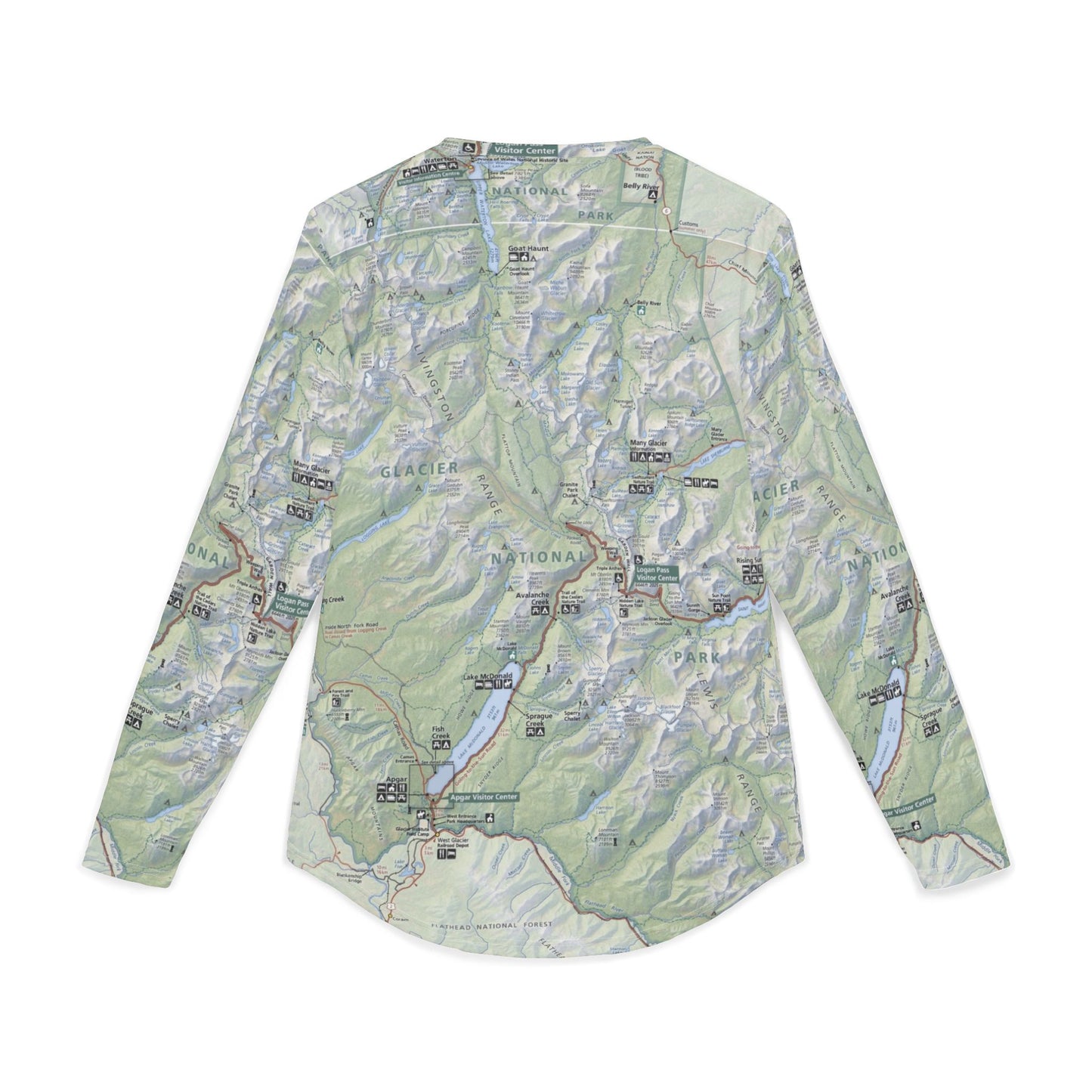Uv protection long sleeve shirt - Glacier National Park UV Protection Long Sleeve Shirt  Explore in Style